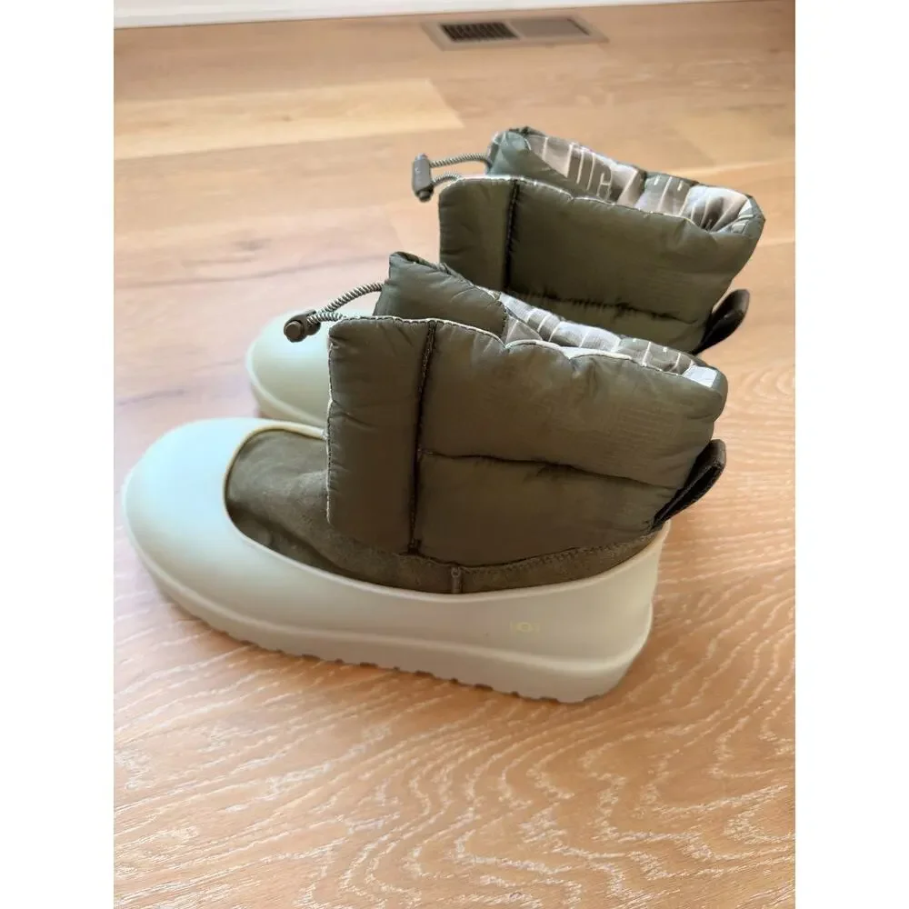 UGG Classic Maxi Toggle Womens Burnt Olive Waterproof Puffer Snow Boots Sz 10